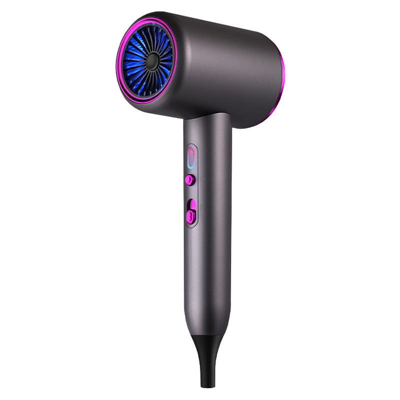 Secador de cabelo de 2400W com controle inteligente de temperatura e redução de ruído para cabelo liso