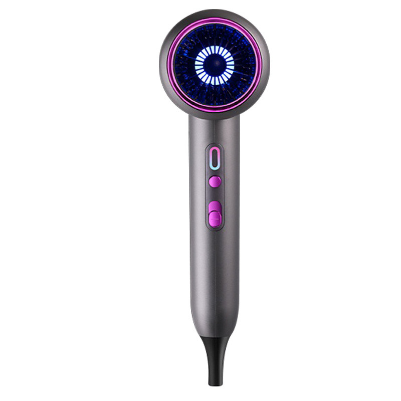Secador de cabelo de 2400W com controle inteligente de temperatura e redução de ruído para cabelo liso