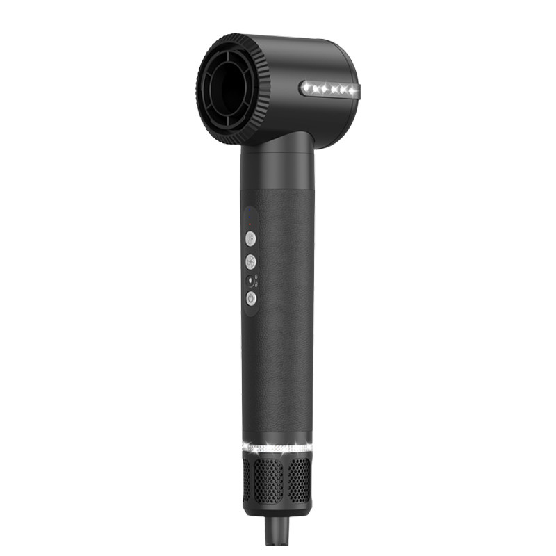 7 em 1 BLDC Motor Profissional Secador de cabelo com vento forte e 3 configurações de calor