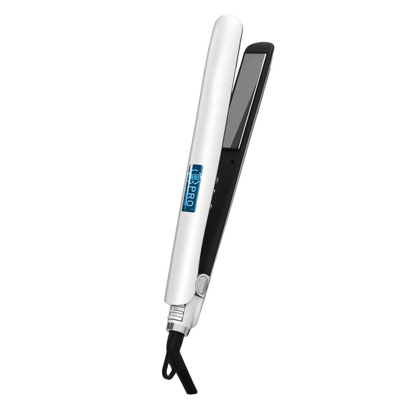 150-230 graus 60W LED Display PTC Prata de aquecimento rápido Curling endireitamento endireitador de cabelo