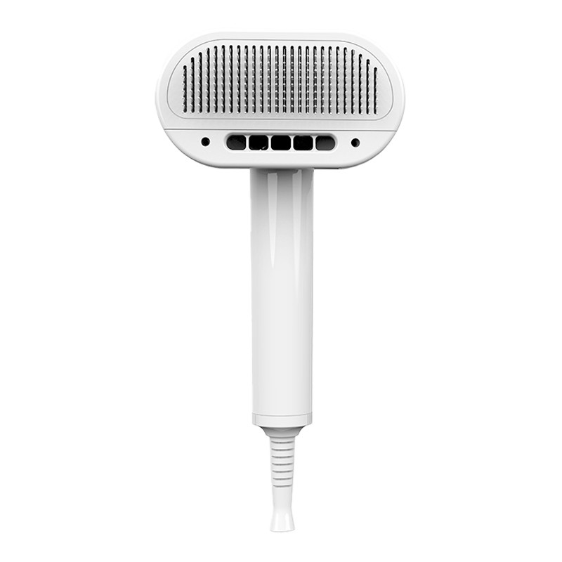 Secador de cabelo de gato de alta eficiência branco com 3 engrenagens Velocidade do vento para cabelo liso