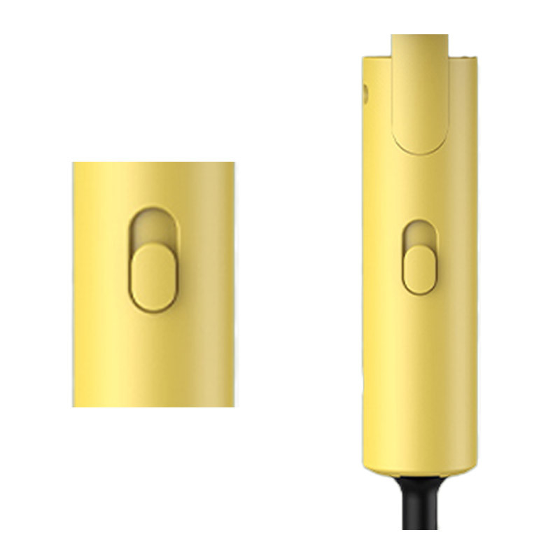 Secador de cabelo de tamanho de viagem de 800W com vento forte e motor de alta velocidade amarelo