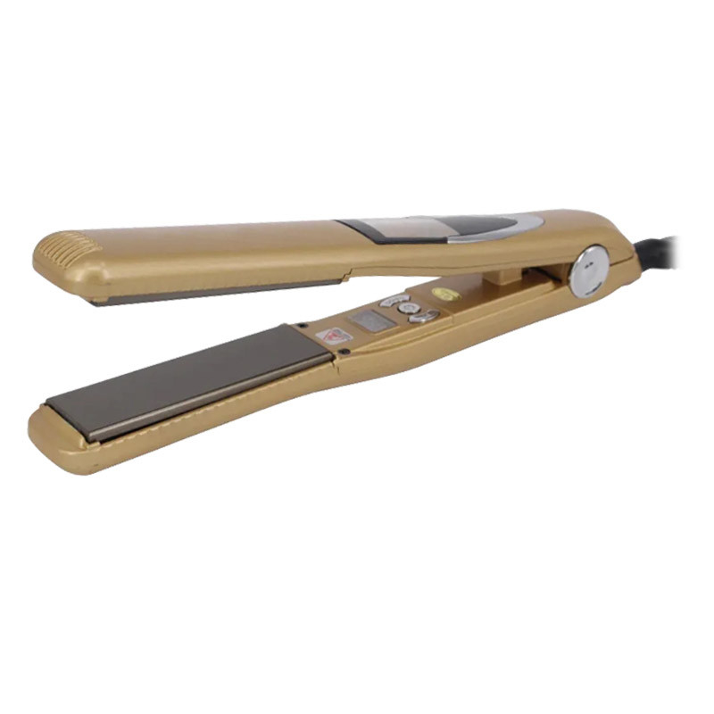 Limpador de cabelo de tamanho de viagem personalizável com cabo de 2 metros e temperatura ajustável