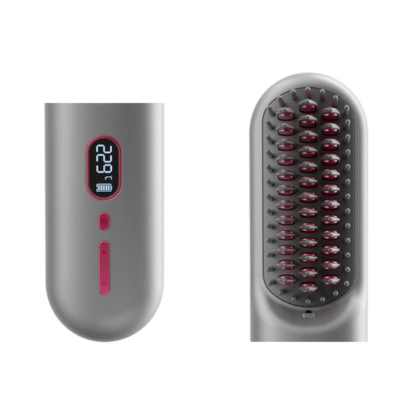 Secador de cabelo sem fio com ar quente escova com motor BLDC e íons negativos tipo-C personalizável