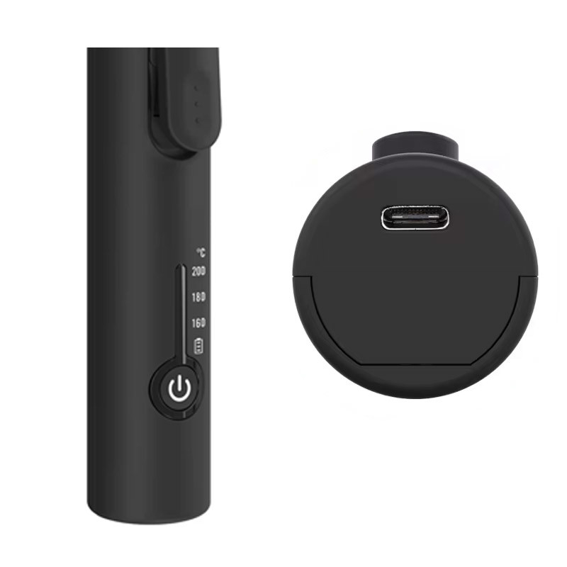 Cordless USB recarregável eléctrico de cabelo curl em ferro portátil sem fio