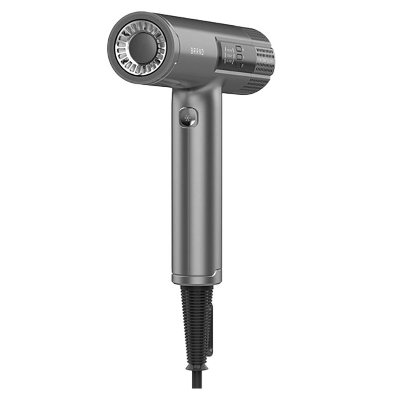 Secador de cabelo de sopro portátil cinza Vento forte Ar quente Ferramenta de estilo de proteção do cabelo