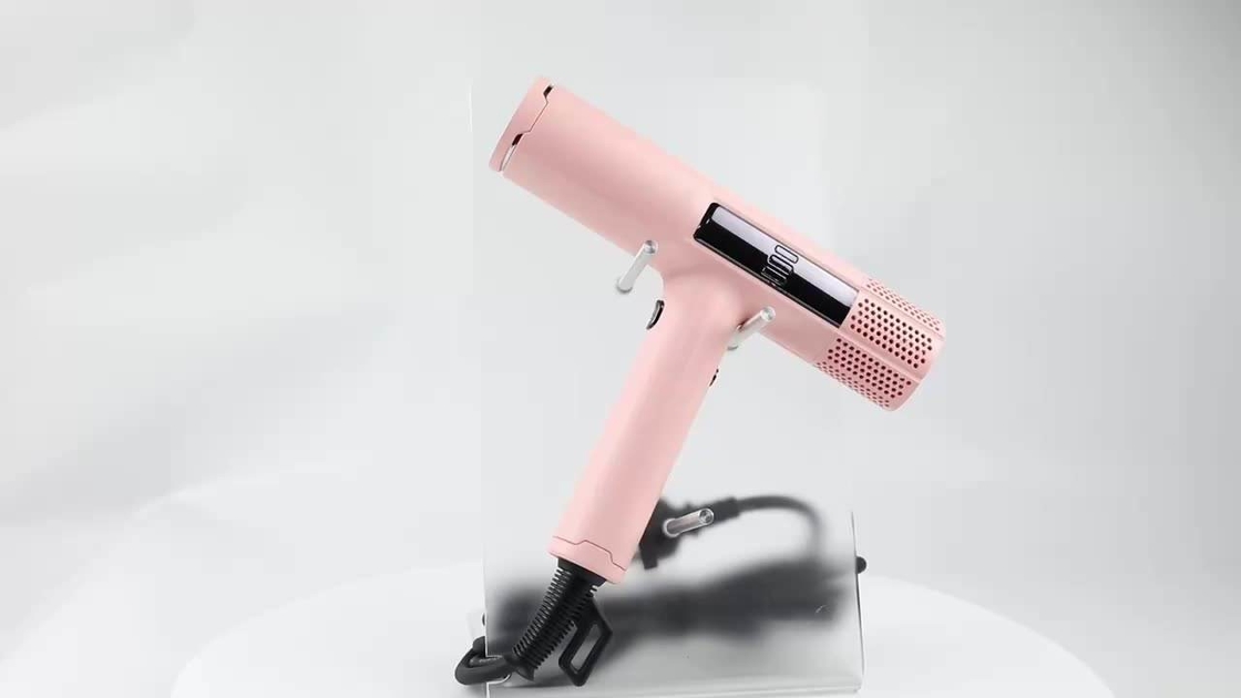 Secador de cabelo de sopro portátil cinza Vento forte Ar quente Ferramenta de estilo de proteção do cabelo