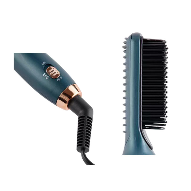 Peiteador de calor elétrico com ajuste de temperatura com cabo giratório de 360 graus em ABS PTC roxo