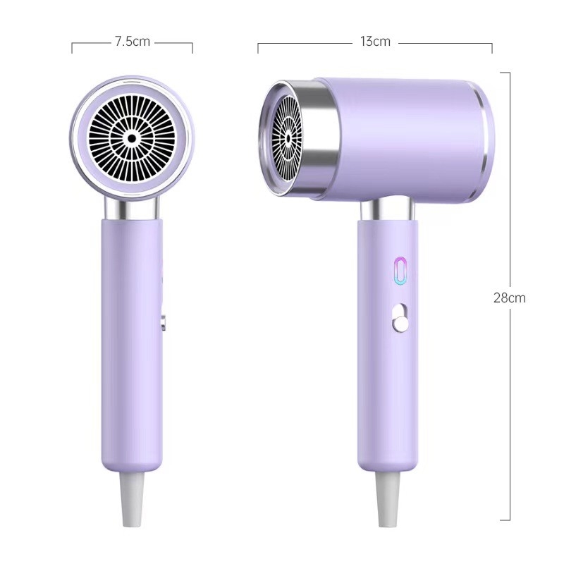 2000W High Speed Blue Light Led Display Switch On The Side Secador de cabelo rápido de secagem