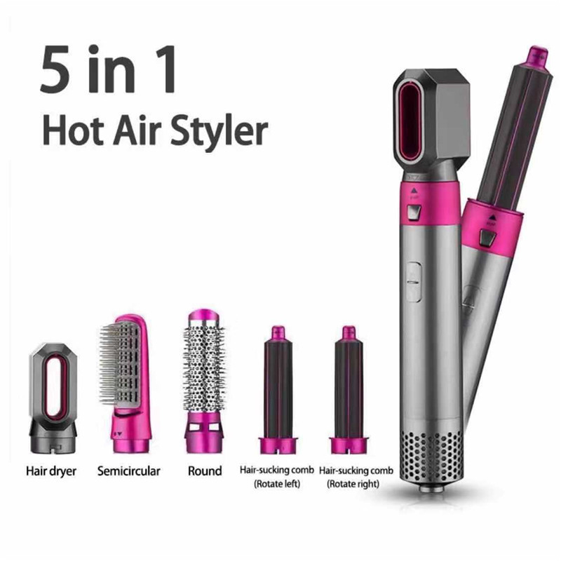 500W New Design Wholesale Low Price Multi Function Air Wrap Leather Box Automática Escovinha de Ar Quente