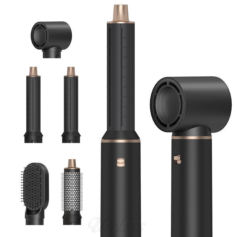 5 em 1 caixa preta de presente secador de cabelo One Step profissional de íons negativos multifunção Styler