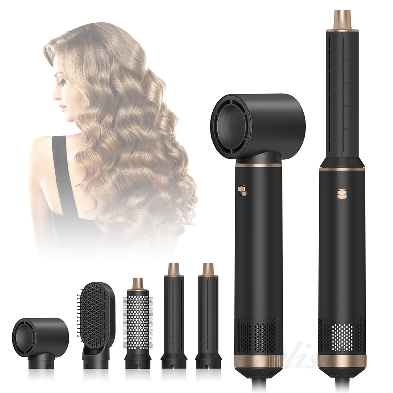 5 em 1 caixa preta de presente secador de cabelo One Step profissional de íons negativos multifunção Styler