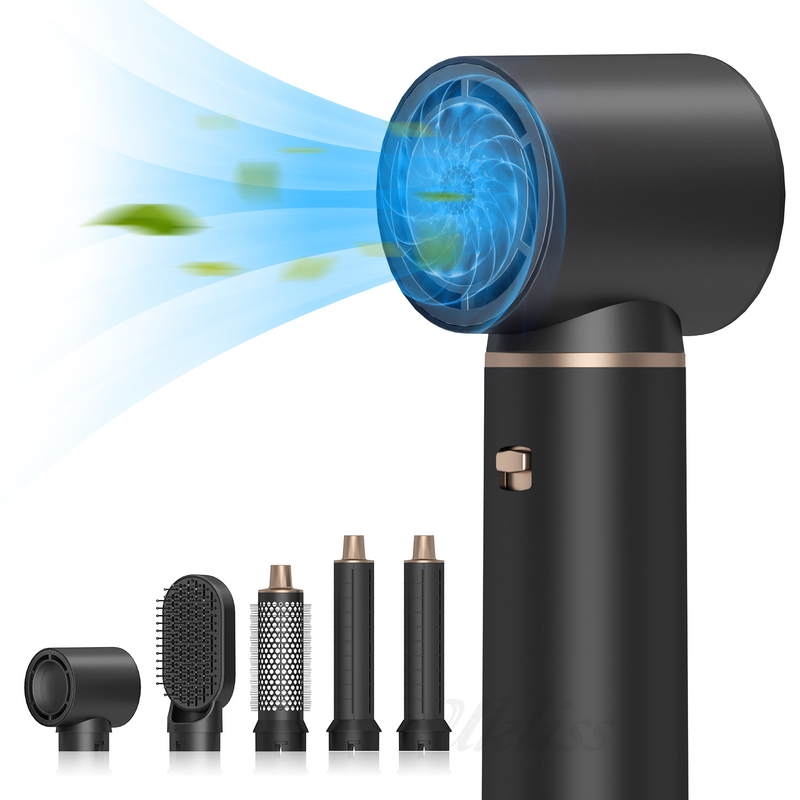 5 em 1 caixa preta de presente secador de cabelo One Step profissional de íons negativos multifunção Styler