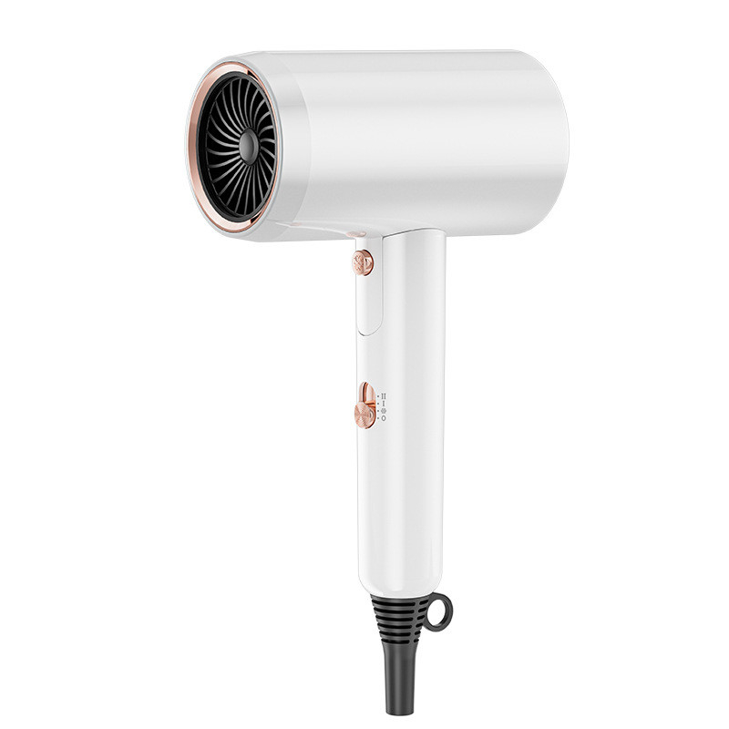 Secador de cabelo de íons negativos de luz azul de 2400W com 2 ajustes de calor e acessórios