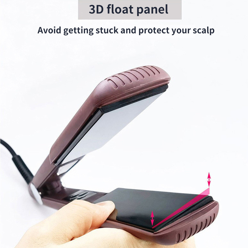 45W/60W MCH Tecnologia de aquecimento rápido 2 em 1 Limpador de cabelo LCD Display Flat Iron