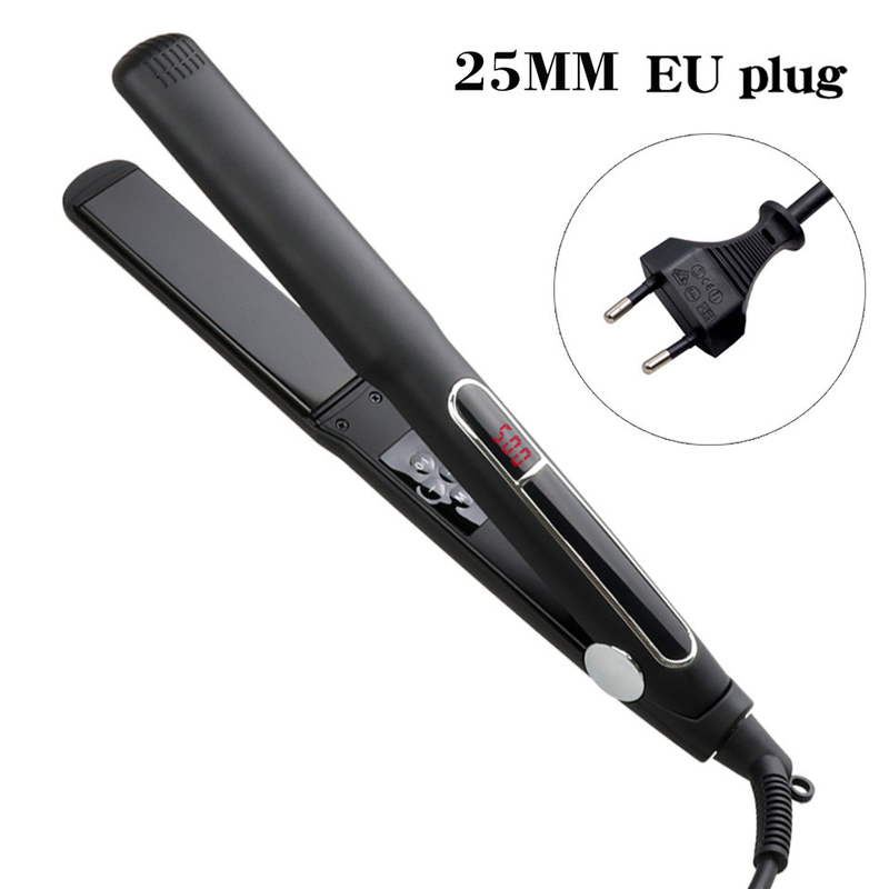 65W MCH 2 em 1 Limpador de cabelo LCD Display Flat Iron Multi Function Curler de cabelo com painel de 3 tamanhos