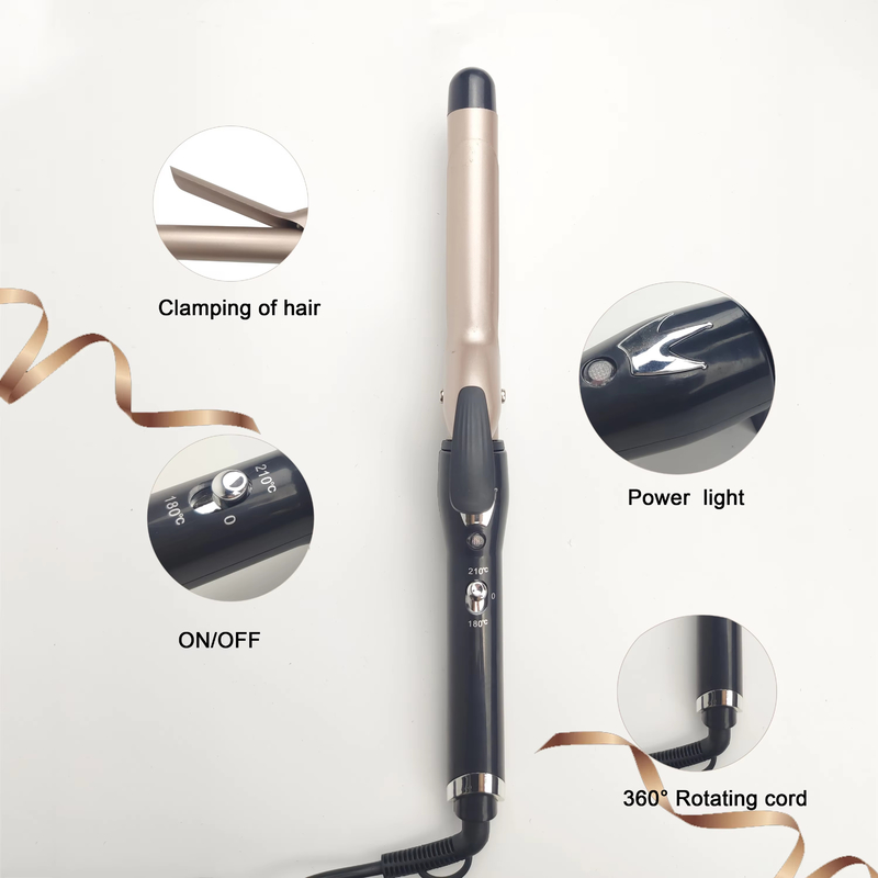 45W Cabeleireiros Iões Negativos Cuidados de Alumínio Big Wand Wave Curling Irons Fast Heating Hair Styler