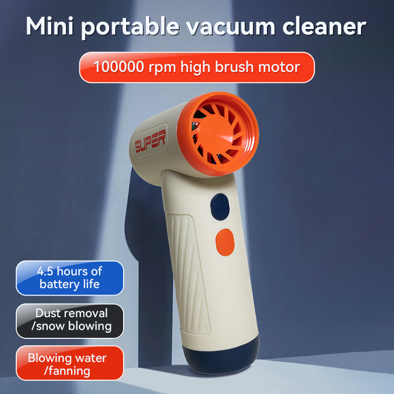 40W poderoso ventilador de secagem de jato portátil para carros Orange Khaki / Blue Khaki