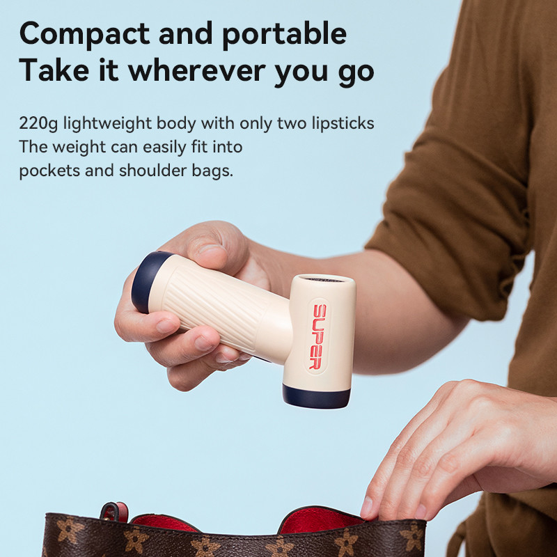 Secador de cabelo portátil e duradouro sem fios de baixo decibel para viagens e passeios