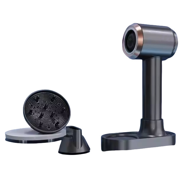 Secador de cabelo sem fio recarregável suporta longa duração da bateria, baixa temperatura e secador de cabelo de íons negativos