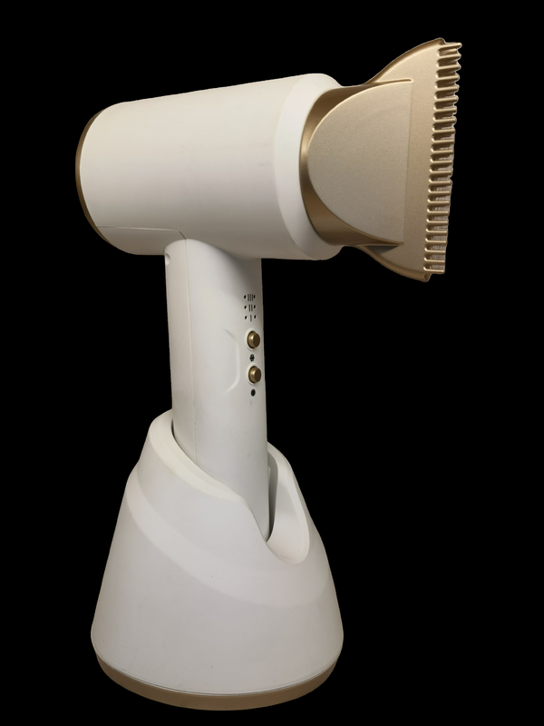 Dryer de cabelo sem fio com tecnologia de turmalina e 2 níveis de calor