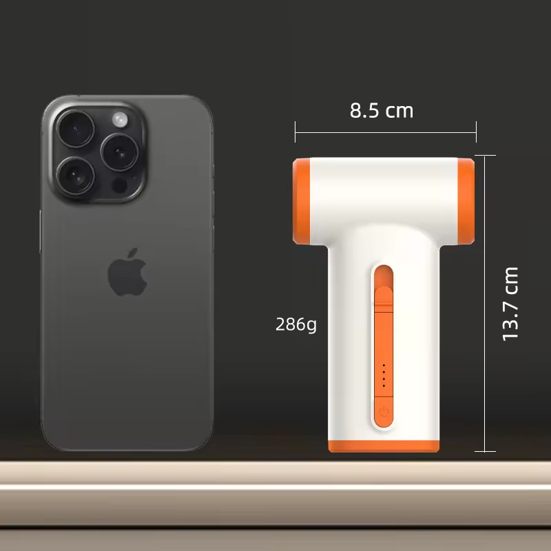 Secador de cabelo sem fio leve e durável com longa duração da bateria e secagem suave