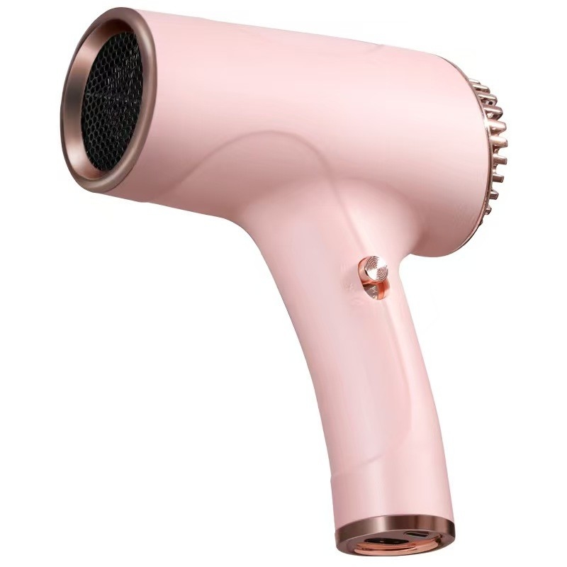 Profissional USB sem fio Mini secador de cabelo portátil de carregamento de baixo ruído secador de ar livre para o exame de arte