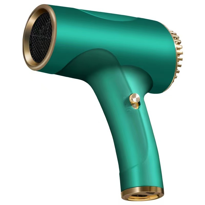 Profissional USB sem fio Mini secador de cabelo portátil de carregamento de baixo ruído secador de ar livre para o exame de arte