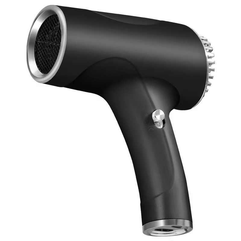 Profissional USB sem fio Mini secador de cabelo portátil de carregamento de baixo ruído secador de ar livre para o exame de arte
