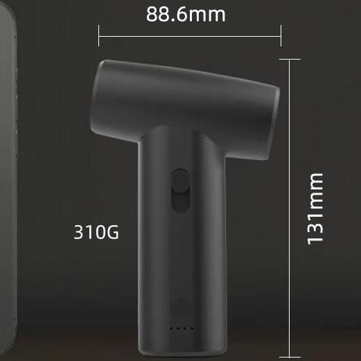 Set de secador de cabelo recarregável 80W Mini secador de cabelo sem folhas para casa e ao ar livre