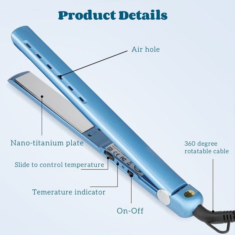 2 em 1 secador de cabelo e alisador de cabelo conjunto profissional de alta potência 2200W cuidados com o cabelo conjunto de presente