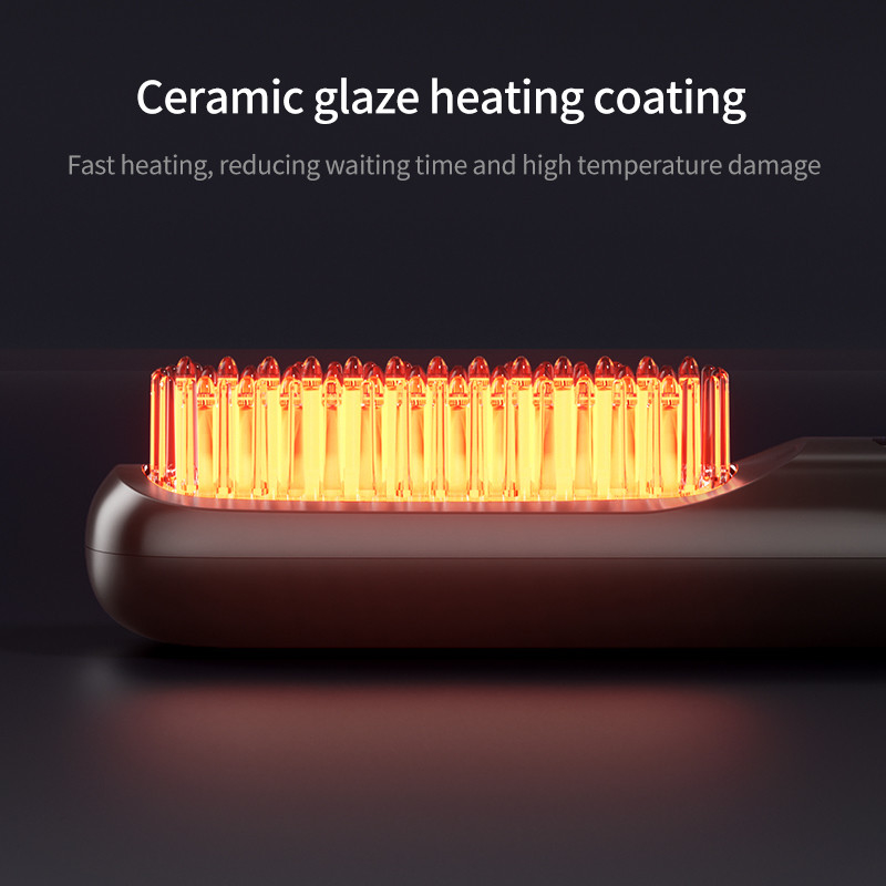 Cuidados Pessoais Secador de cabelo escova elétrica Camarão de ar quente Calor USB sem fio Recarregável Limpa-cabeça escova
