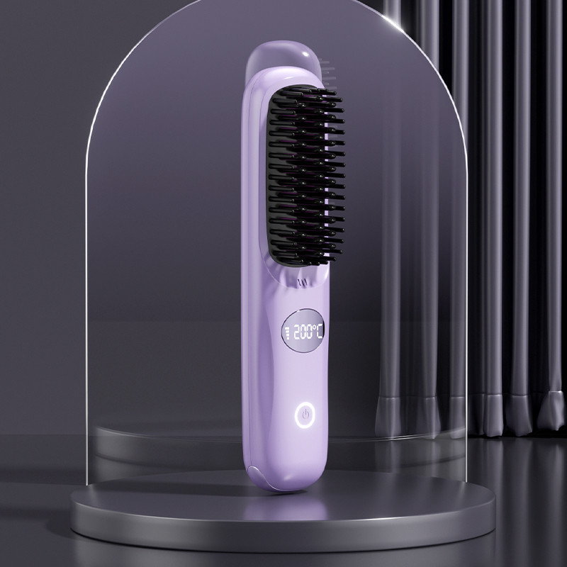 Cuidados Pessoais Secador de cabelo escova elétrica Camarão de ar quente Calor USB sem fio Recarregável Limpa-cabeça escova