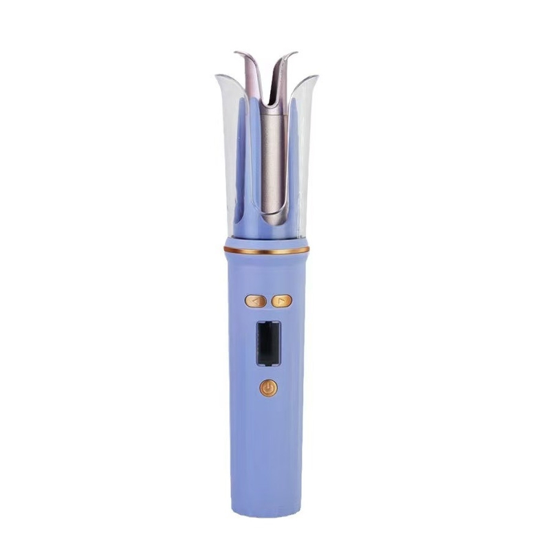 USB Recarregável Portavel Curling de cabelo viagem sem fio Mini Curling de cabelo de ferro automático LCD Display Temperatura