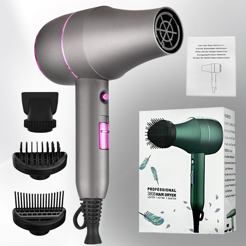 Secador de cabelo de salão profissional com velocidade do vento super forte e cuidados com o cabelo de design científico secador de cabelo