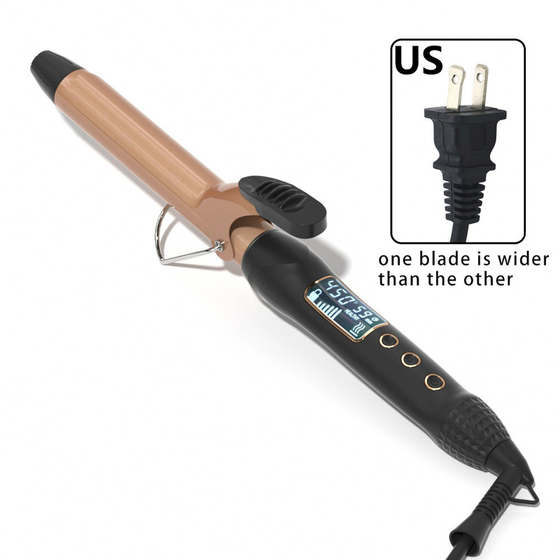 60W Fast Curling LED Display Multi Temp Gears Curler de cabelo para salão profissional