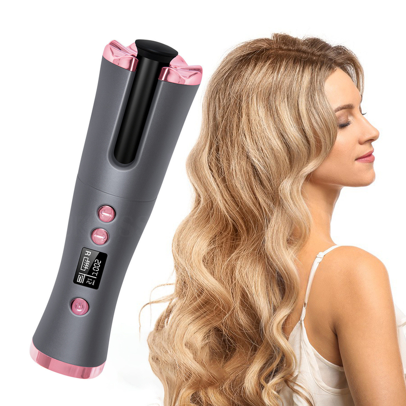 15W Cordless Automatic Hair Curler Portátil Tipo-C recarregável aquecimento rápido Design compacto