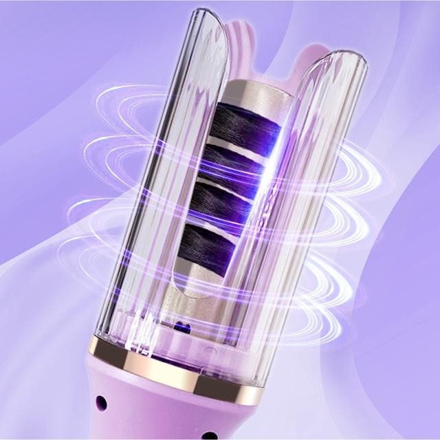 50W Automático Curling de cabelo PTC aquecimento rápido Tourmaline Cerâmica varinha com anti-queimação Proteção Timer lembrete