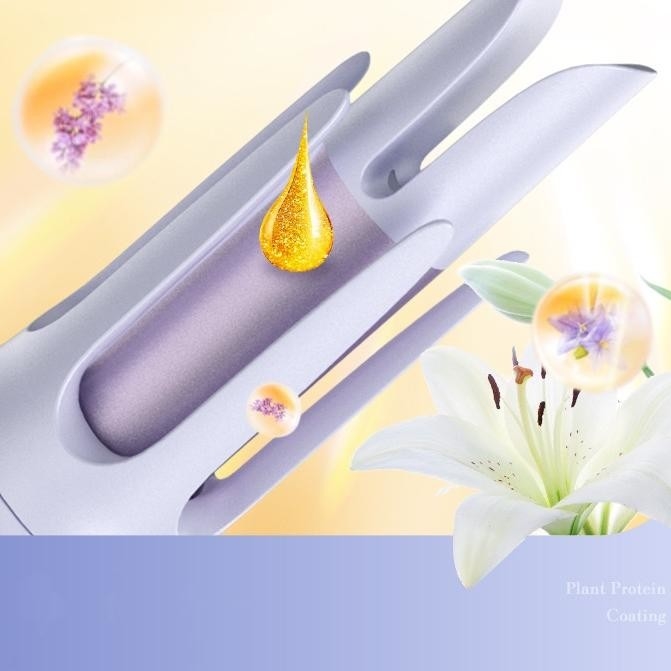 Ferro automático de enrolamento de cabelo de 32 mm para cabelos curtos 160 ° C 180 ° C 200 ° C Configurações de temperatura Design anti-escaldamento Proteção automática de desligamento