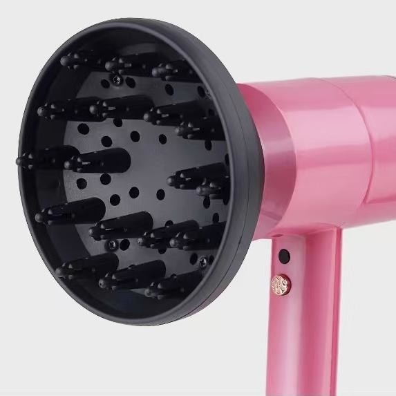 Secador de cabelo de íons negativos profissional de 1500w Cuidado de cabelo doméstico com motor de CA forte com 3 bocas de ar para cabelos encaracolados