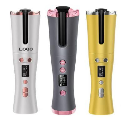 Design sem fio de carregamento USB Mini portátil de ferro curling adequado para viagens e uso doméstico