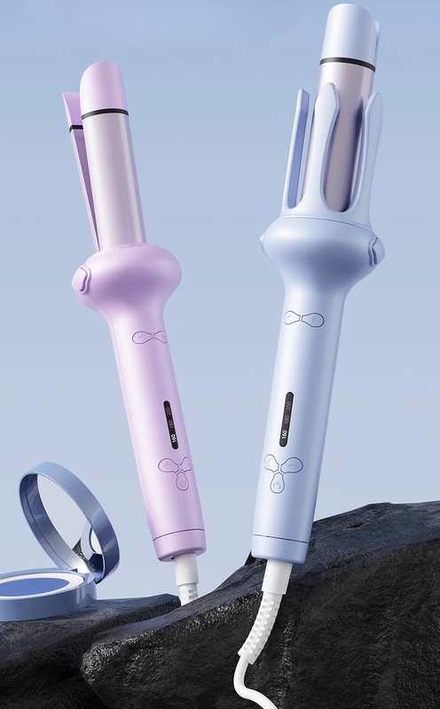 Ferro de curling de cabelo profissional, varinha de curling de cerâmica de 1 polegada com curling de cabelo de temperatura ajustável