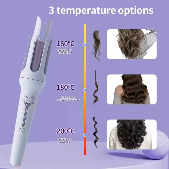 Ferro de curling de salão 2 em 1 Curler de cabelo e alisador com aquecimento rápido