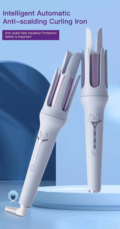 Ferro de curling de salão 2 em 1 Curler de cabelo e alisador com aquecimento rápido