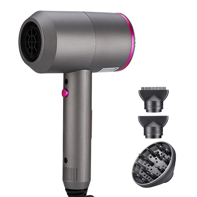 Secador de cabelo elétrico de 1500 watts com 3 acessórios multifuncionais para um penteado perfeito e suave