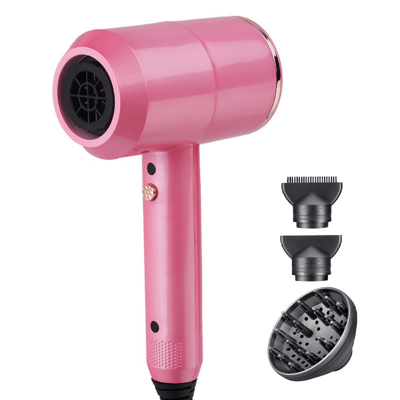 Secador de cabelo elétrico de 1500 watts com 3 acessórios multifuncionais para um penteado perfeito e suave