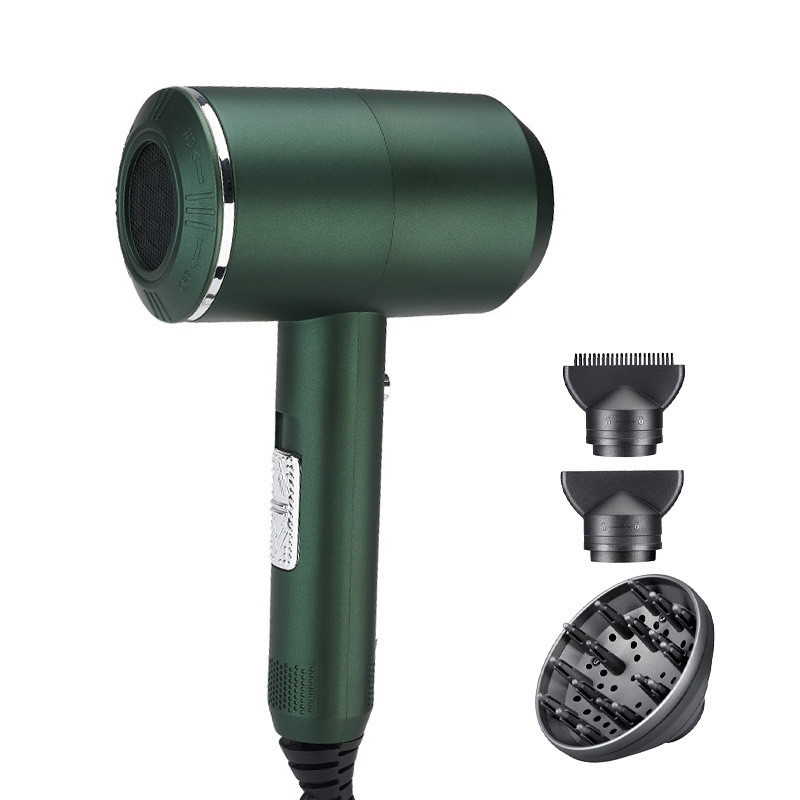 Secador de cabelo elétrico de 1500 watts com 3 acessórios multifuncionais para um penteado perfeito e suave
