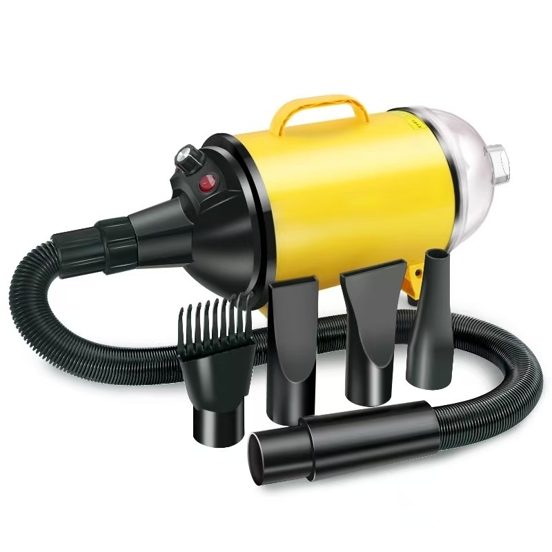 2 em 1 secador de cabelo de animais de estimação vácuo 2100W equipamento de limpeza de animais de estimação com nível de velocidade do vento stepless