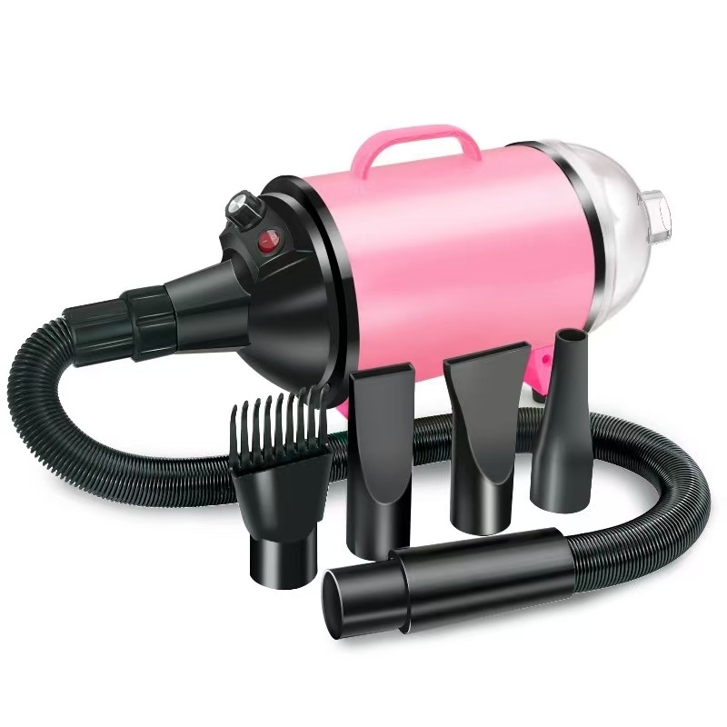 Secador de cabelo profissional para animais de estimação Secador de cabelo silencioso 4 em 1 para cães e gatos Secador rápido e leve para uso doméstico