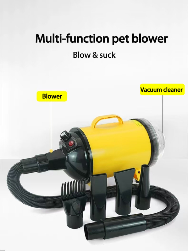 Secador de cabelo profissional para animais de estimação Secador de cabelo silencioso 4 em 1 para cães e gatos Secador rápido e leve para uso doméstico